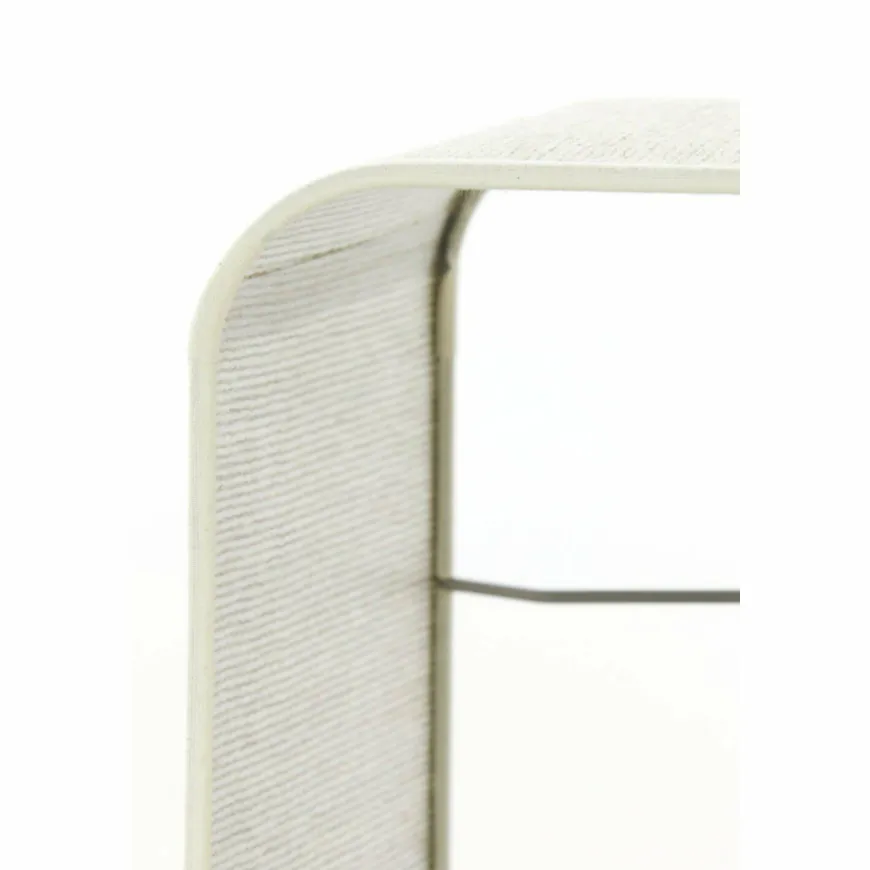 Light en Living Lampenkap vierkant rond hoog 30-30-35 cm BRESKA parel wit