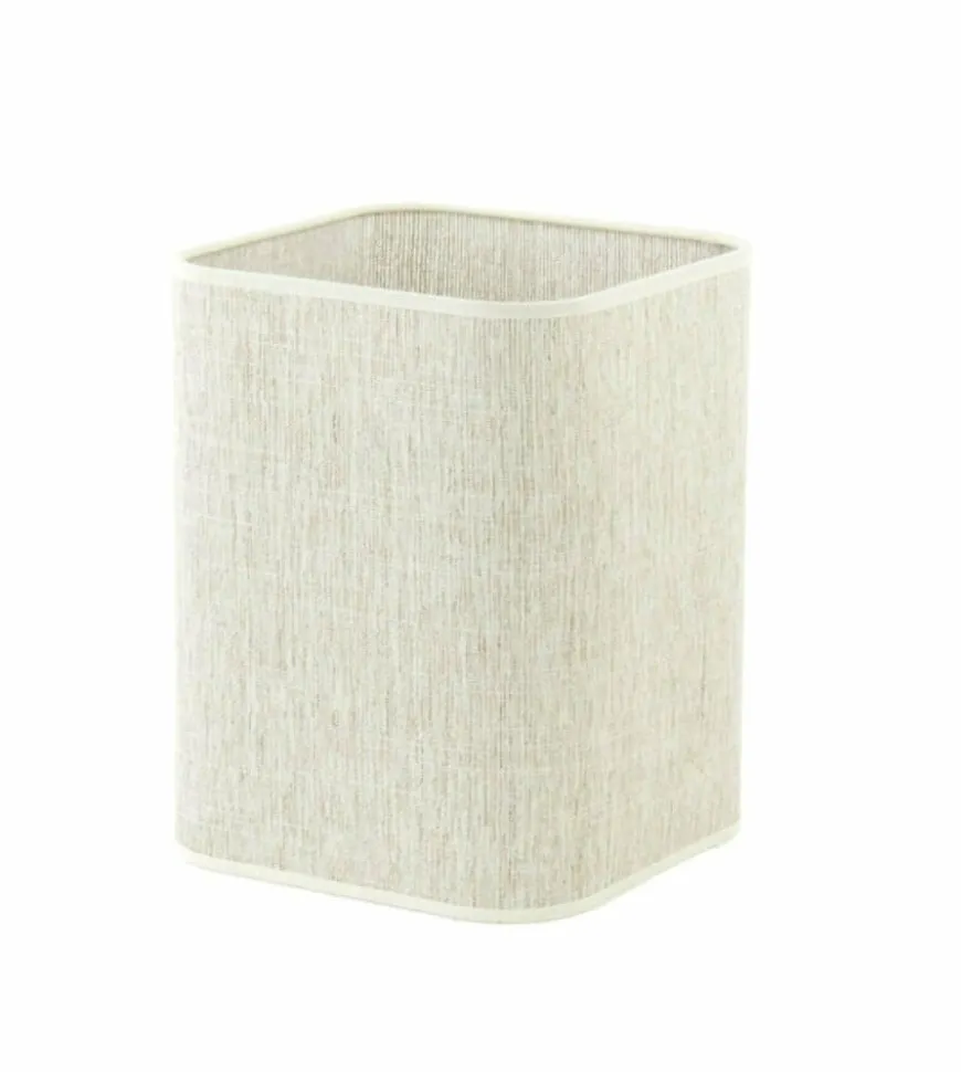 Light en Living Lampenkap vierkant rond hoog 20-20-26 cm BRESKA parel wit
