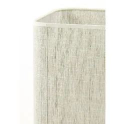 Light en Living Lampenkap vierkant rond hoog 20-20-26 cm BRESKA parel wit