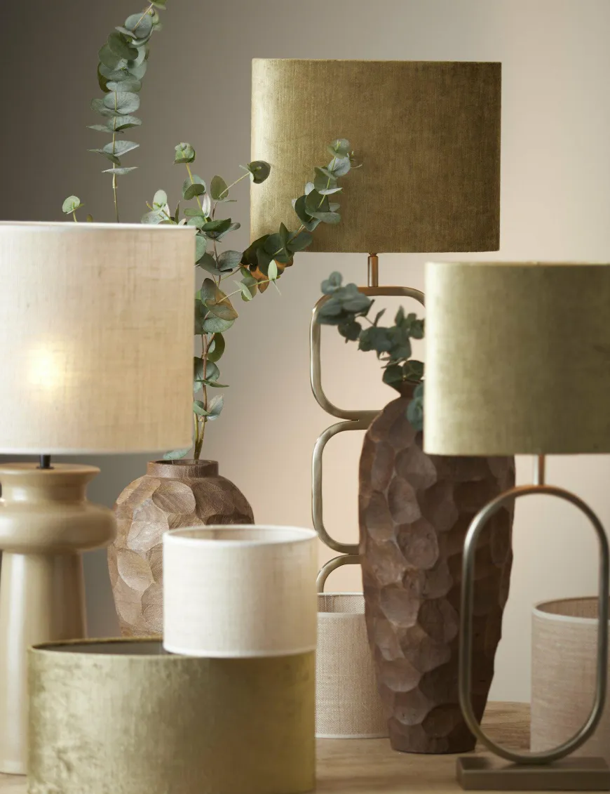 Light en Living Lampenkap cilinder 40-40-30 cm SENDAI zand