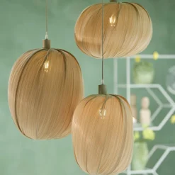 Light en Living Lampenkap Ø38X40 cm PALMADO Bamboe Natural