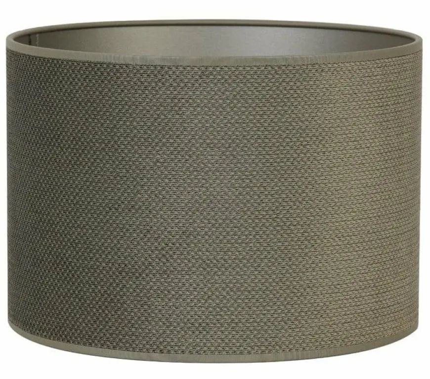 Light en Living Lampenkap cilinder VANDY olive 30-30-21 cm