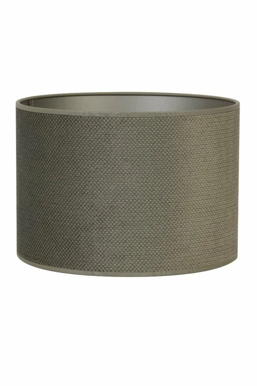 Light en Living Lampenkap cilinder VANDY olive 30-30-21 cm