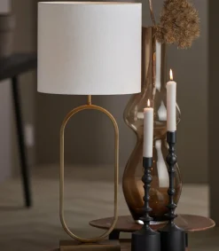 Light en Living Lampenkap cilinder 35-35-30 cm LIVIGNO eiwit