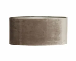 Light en Living Lampenkap ovaal recht smal 45-21-22 cm PALATA taupe