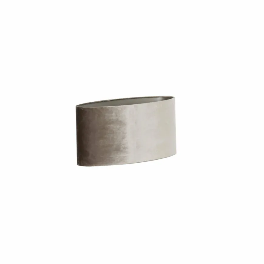 Light en Living Lampenkap ovaal recht smal 45-21-22 cm PALATA taupe