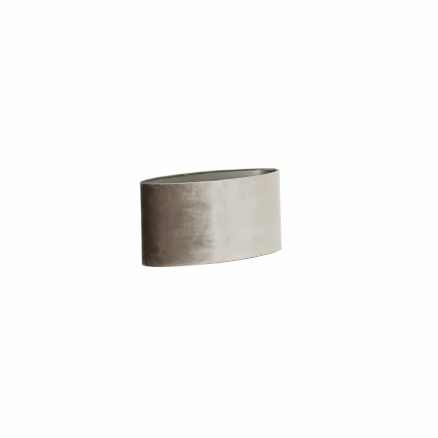 Light en Living Lampenkap ovaal recht smal 38-17,5-19 cm PALATA taupe