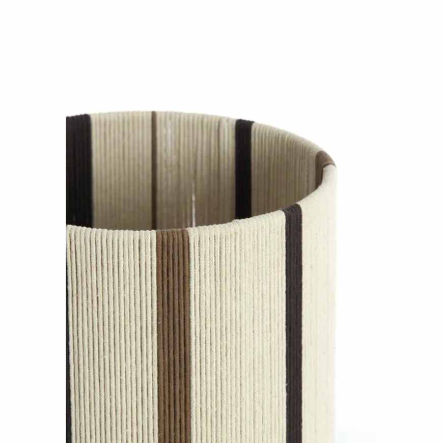 Light en Living Lampenkap cilinder 30-30-40 cm MEDAN crème+bruin+donker bruin