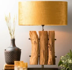 Light en Living Lampenkap ovaal recht smal GEMSTONE goud - diverse maten