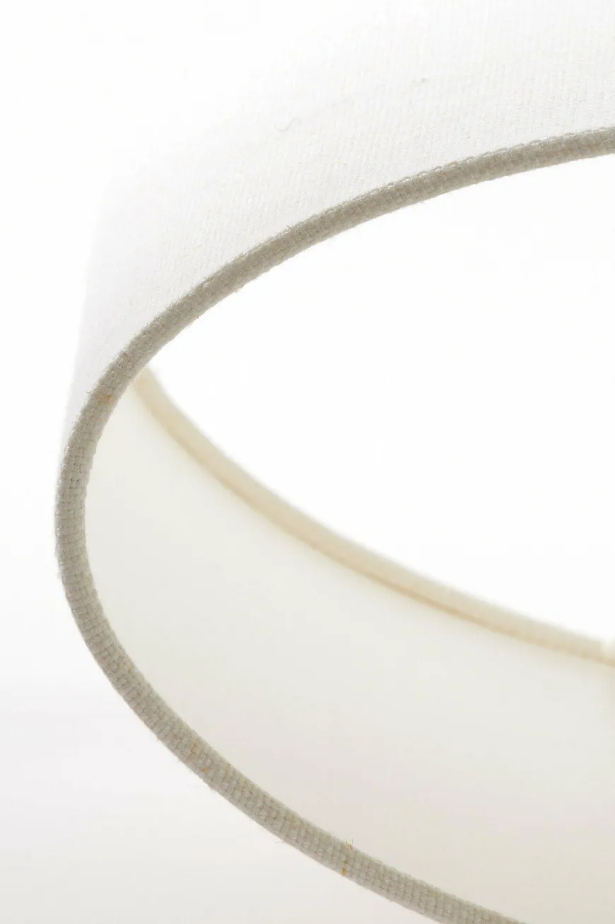 Light en Living Lampenkap ovaal recht smal 45-21-32 cm LIVIGNO eiwit