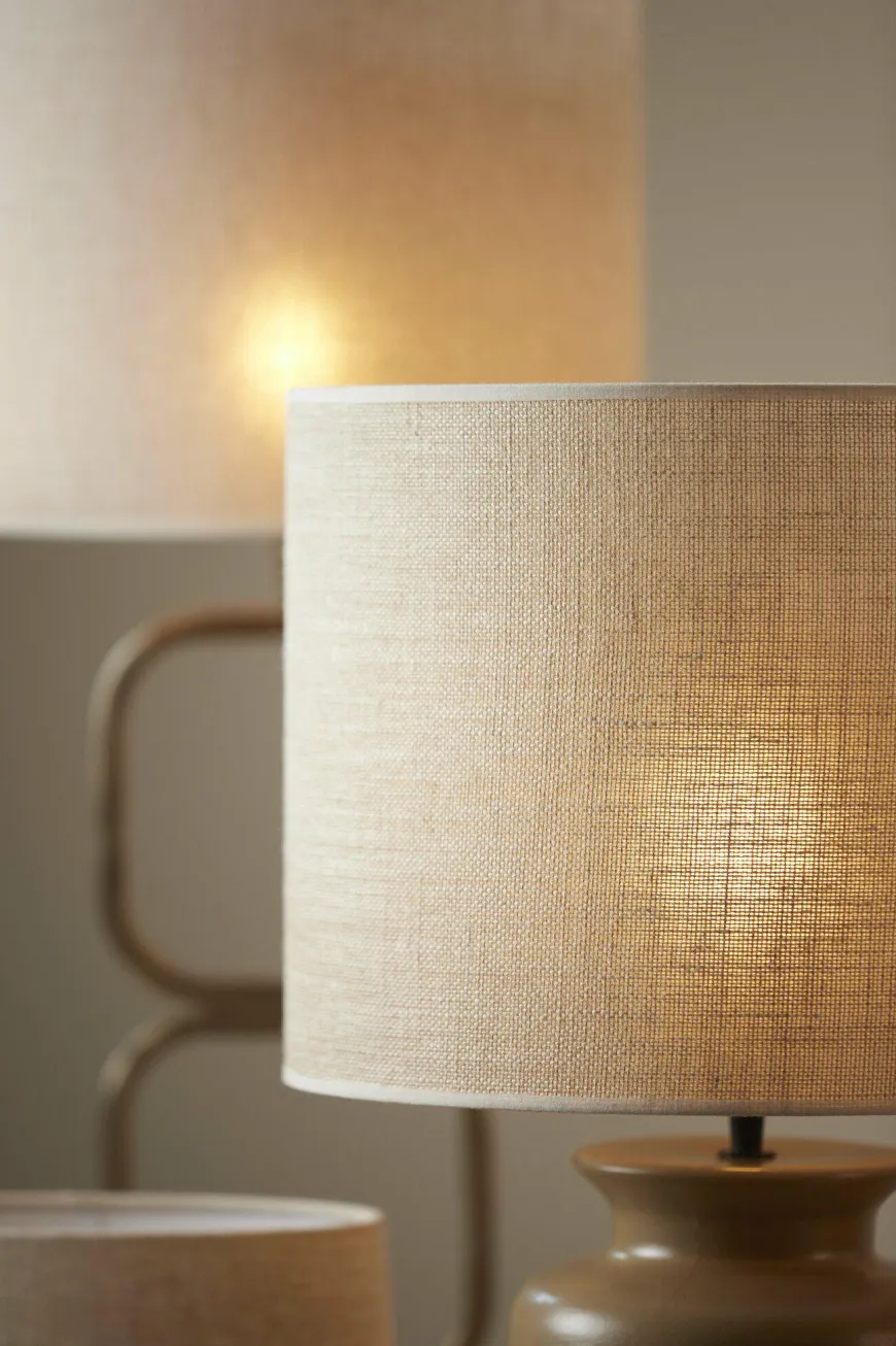 Light en Living Lampenkap cilinder 30-30-21 cm BRESKA parel wit