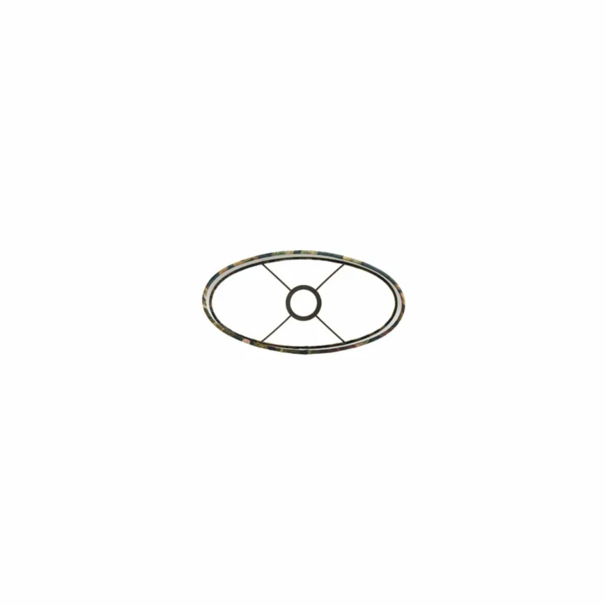 Light en Living Lampenkap ovaal recht smal 30-15-25 cm PASSION glans groen