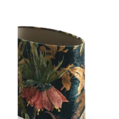 Light en Living Lampenkap ovaal recht smal 30-15-25 cm PASSION glans groen
