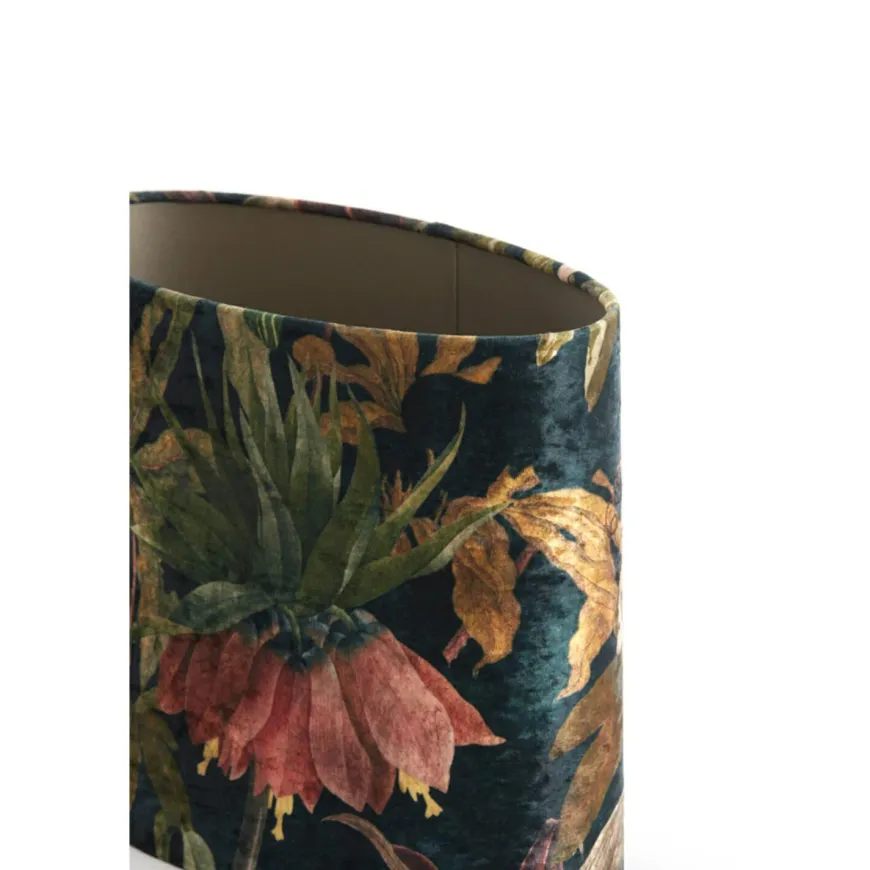 Light en Living Lampenkap ovaal recht smal 30-15-25 cm PASSION glans groen