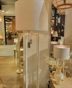 Light en Living Lampenkap cilinder 50-50-38 cm LIVIGNO eiwit