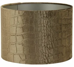 Light en Living Lampenkap cilinder PRAYA bruin - 2 maten