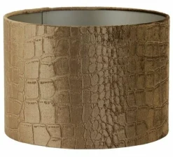 Light en Living Lampenkap cilinder PRAYA bruin - 2 maten