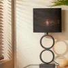 Light en Living Lampenkap ovaal recht Livigno zwart - diverse maten