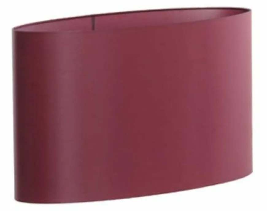 Light en Living Lampenkap ovaal recht 38x17,5x28 cm IMANI bordeaux