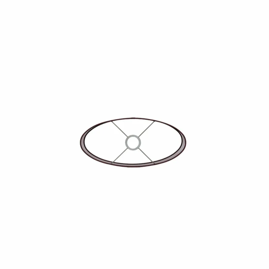 Light en Living Lampenkap ovaal recht 38x17,5x28 cm IMANI bordeaux
