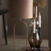 Light en Living Lampenkap cilinder 35-35-30 cm VELOURS chocolade bruin