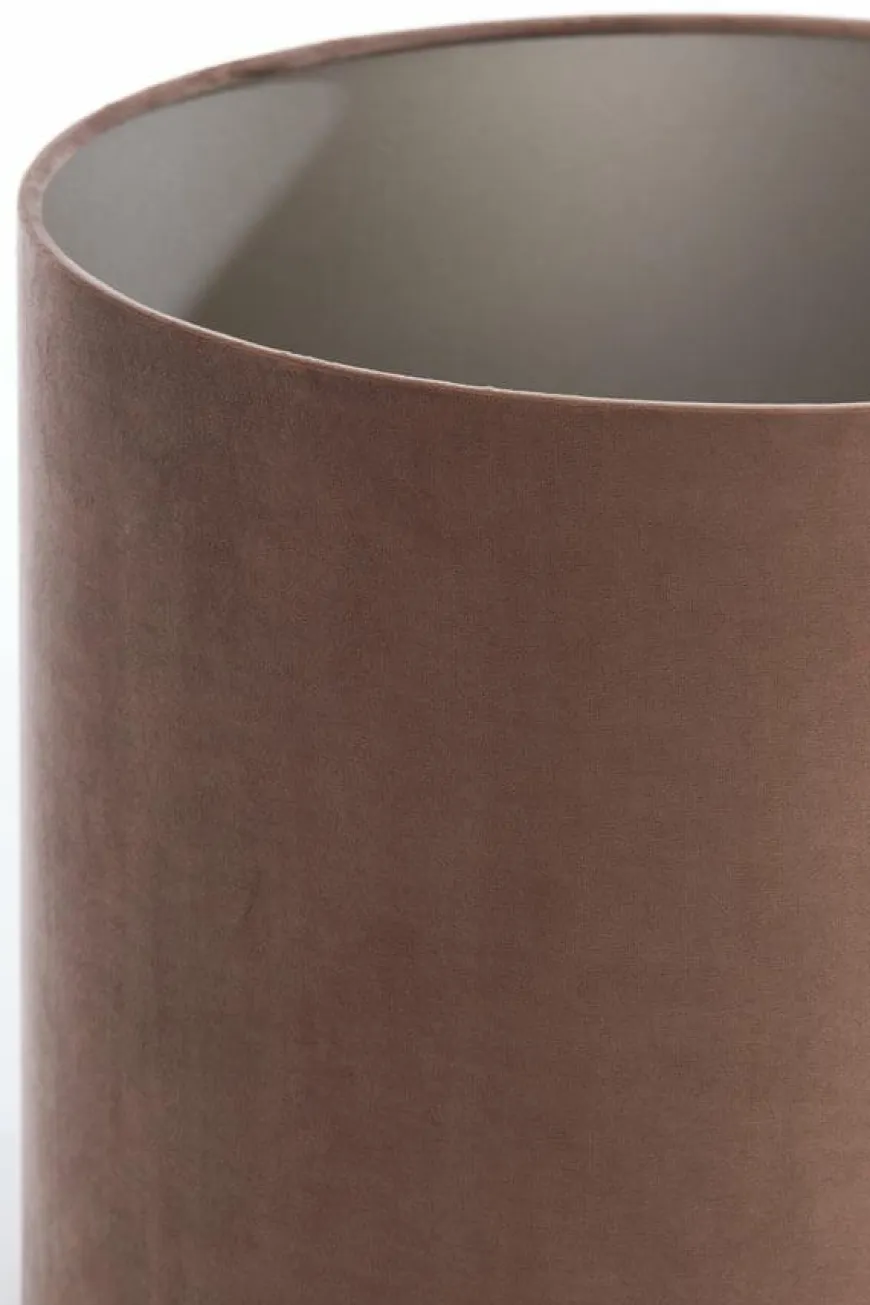 Light en Living Lampenkap cilinder 35-35-30 cm VELOURS chocolade bruin