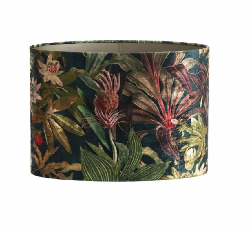 Light en Living Lampenkap ovaal recht smal 45-21-32 cm PASSION glans groen