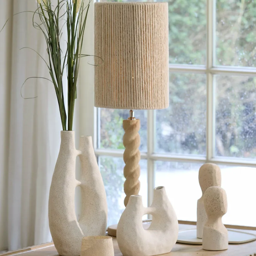 Light en Living Lampenkap cilinder 25-25-36 cm MEDANA crème