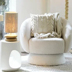 Light en Living Lampenkap cilinder 25-25-36 cm MEDANA crème