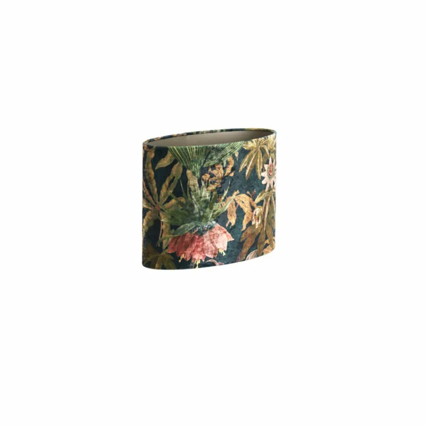 Light en Living Lampenkap ovaal recht smal 38-17,5-28 cm PASSION glans groen