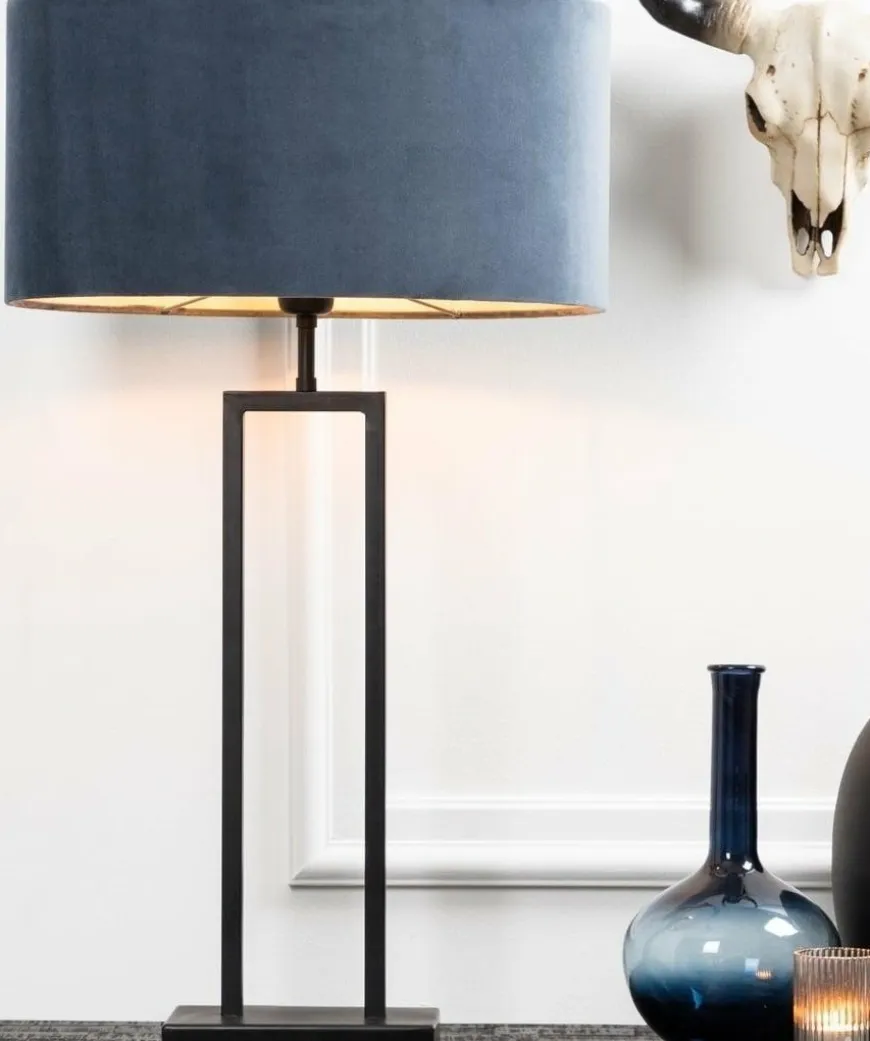 Light en Living Lampvoet 20x10x55 cm SHIVA mat zwart