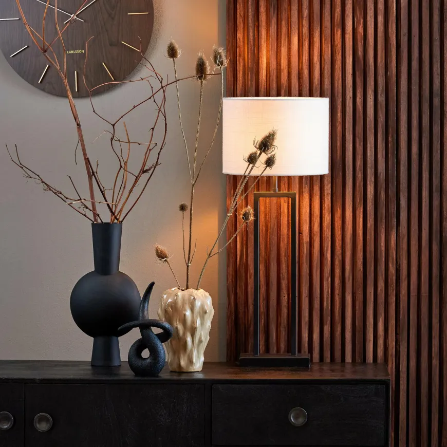 Light en Living Lampvoet 20x10x55 cm SHIVA mat zwart