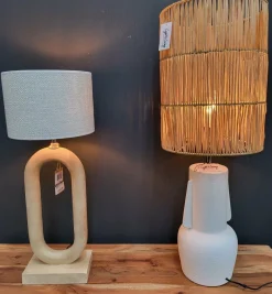 Light en Living Lampvoet Ø19,5x47 cm MATARAM keramiek mat crème