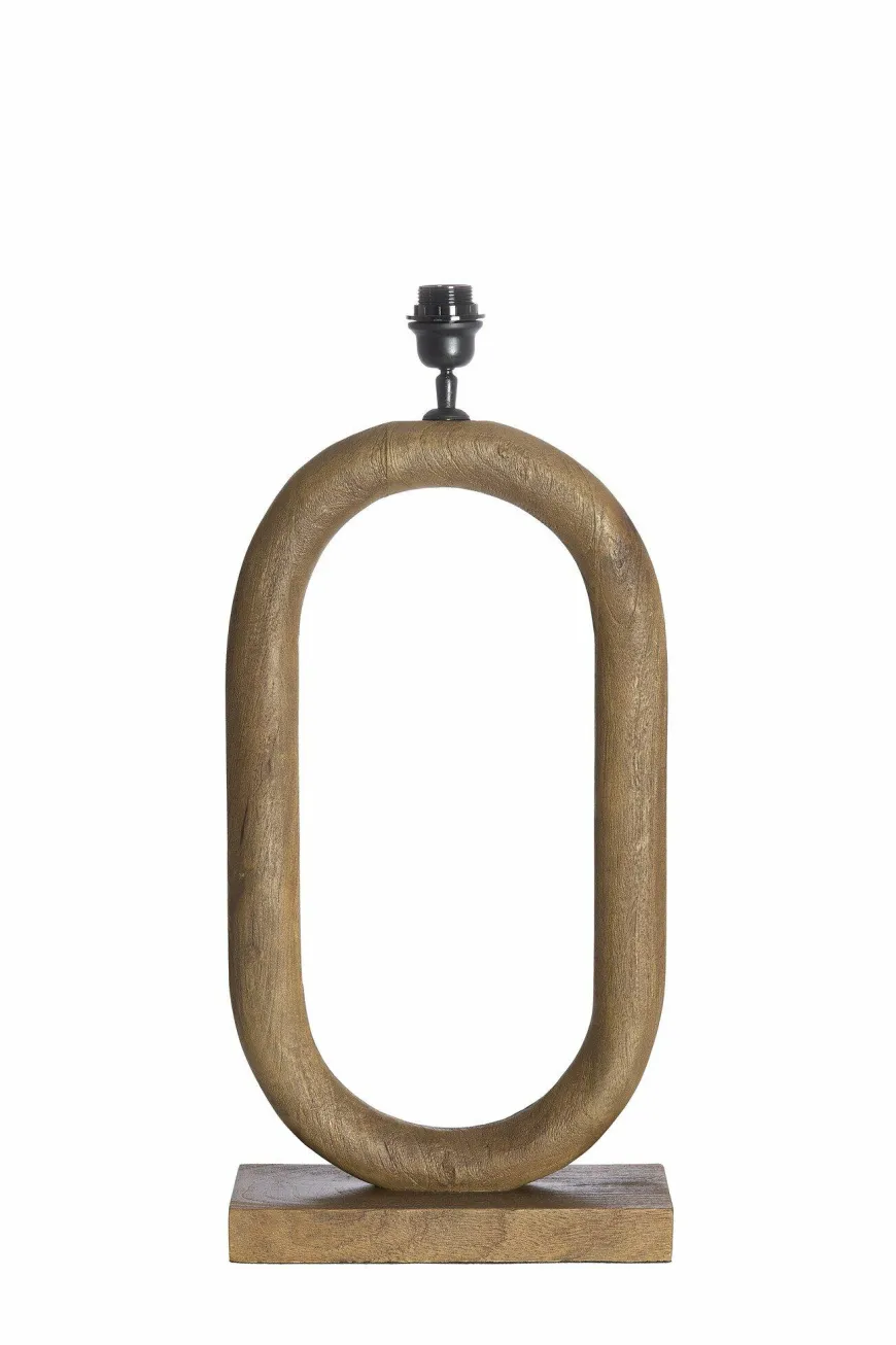 Light en Living Lampvoet 35x12x59 cm PACECO hout grijs-donker bruin