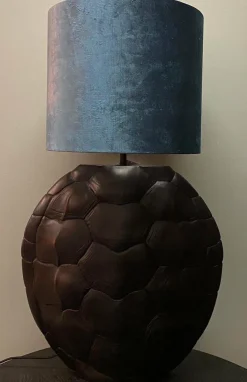 Light en Living Lampvoet TURTLE mat zwart 54,5 cm hoog