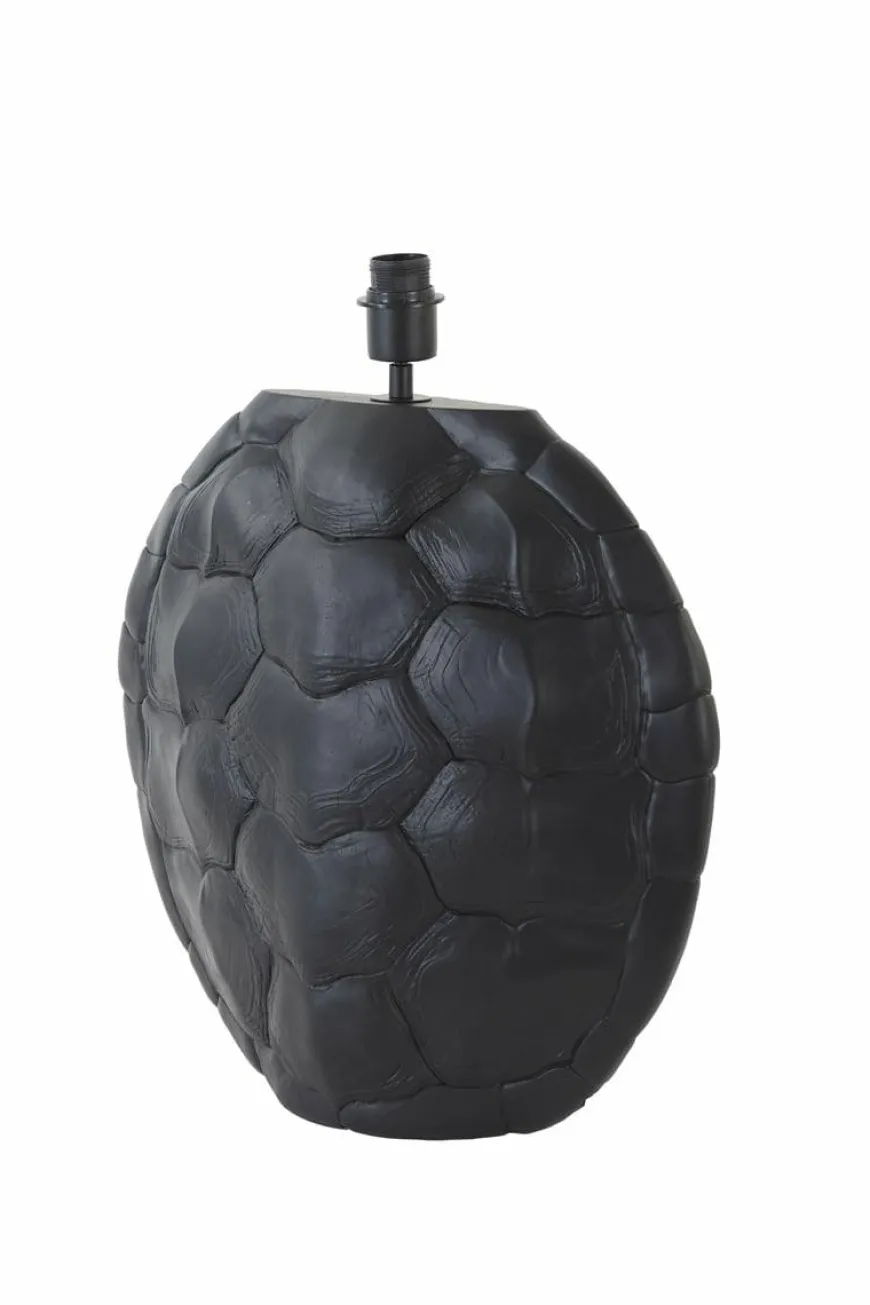 Light en Living Lampvoet TURTLE mat zwart 54,5 cm hoog