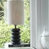 Light en Living Lampvoet Ø12x21 cm BUDONGO hout zwart