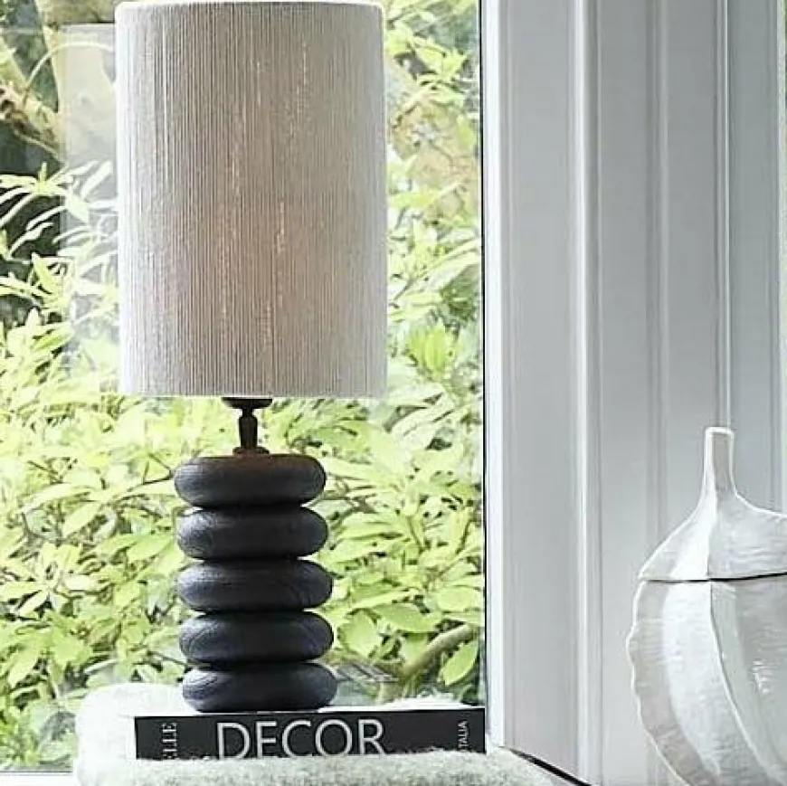 Light en Living Lampvoet Ø12x21 cm BUDONGO hout zwart