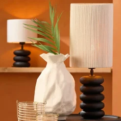 Light en Living Lampvoet Ø12x21 cm BUDONGO hout zwart