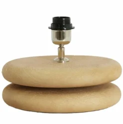 Light en Living Lampvoet Ø25x9 cm EBOLI hout mat naturel