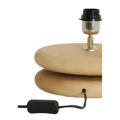 Light en Living Lampvoet Ø25x9 cm EBOLI hout mat naturel