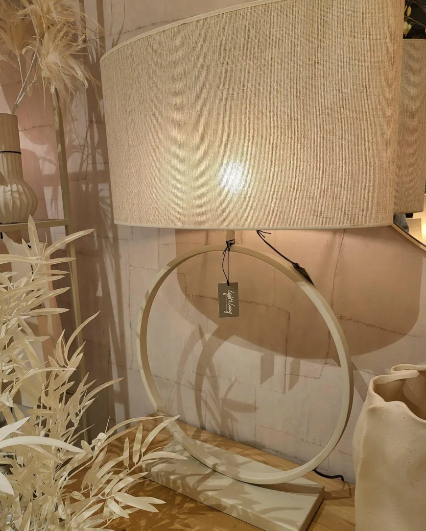Light en Living Lampvoet LIVA crème - Diverse afmetingen