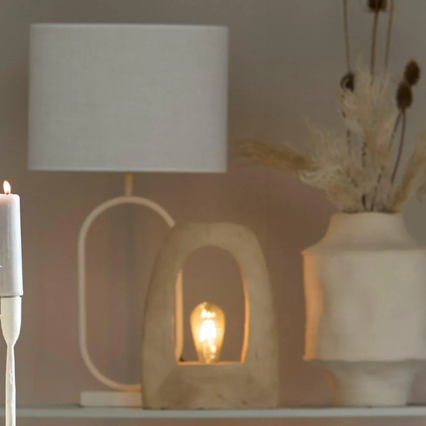 Light en Living Lampvoet 21x10x45 cm JAMIRI creme