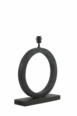 Light en Living Lampvoet 41x13x55 cm TINAR hout mat zwart
