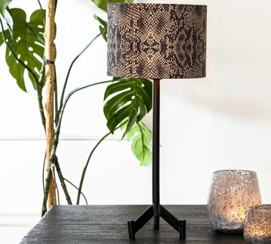 Light en Living Lampvoet 15,5x15,5x40 cm DENNIS mat zwart