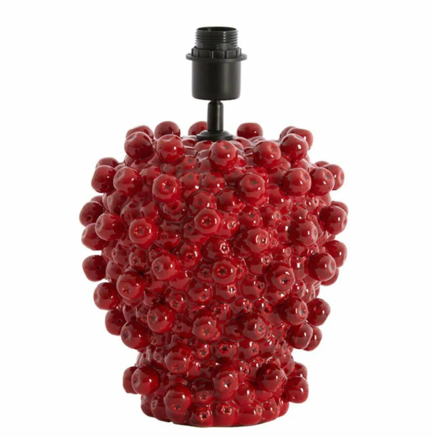 Light en Living Lampvoet Ø25,5x27 cm BERRIES keramiek rood