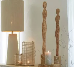 Light en Living Lampvoet Ø18x43 cm YELOS mat crème