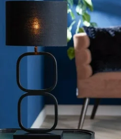 Light en Living Lampvoet 23x11,5x46 cm LUTIKA mat zwart