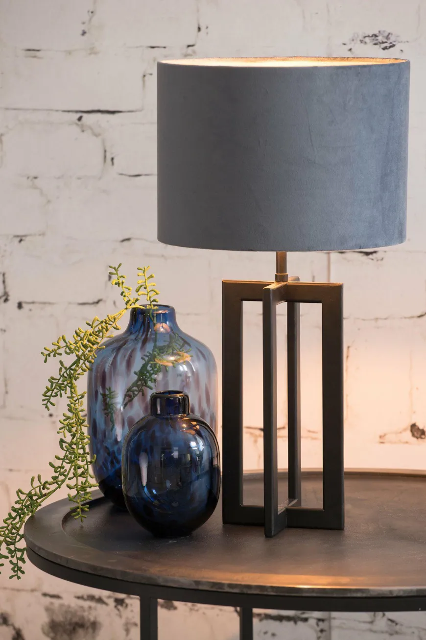 Light en Living Lampvoet 15x15x35 cm MACE mat zwart