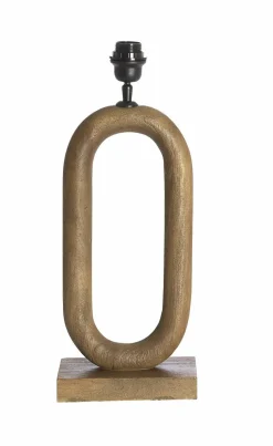 Light en Living Lampvoet 20x12x44 cm PACECO hout grijs-donker bruin